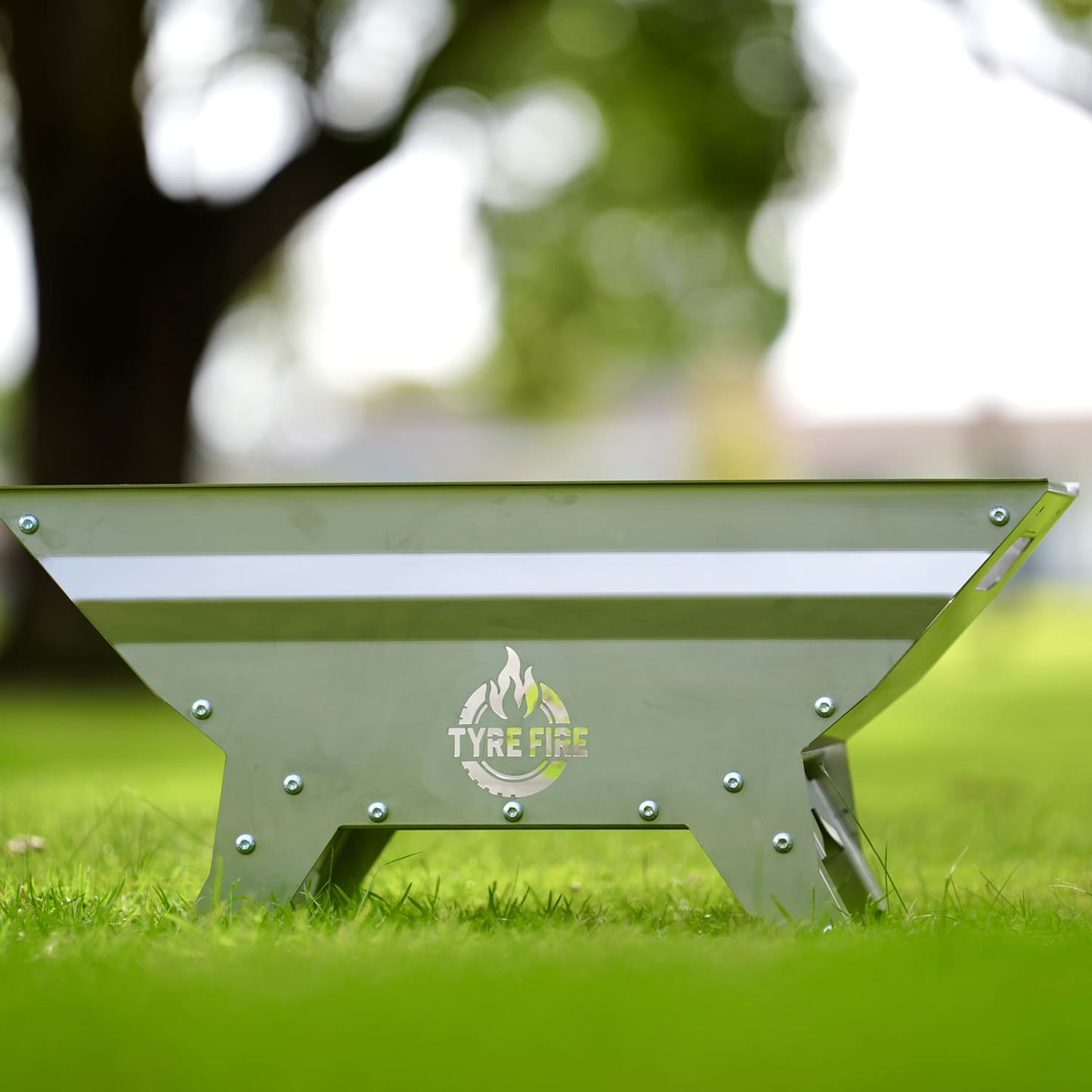 Portable_Tyre Fire Pit in Food Grade Stainless Steel