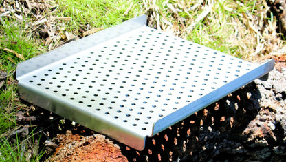 Stainless steel charcoal plate used for bbq with the tyrefire pit