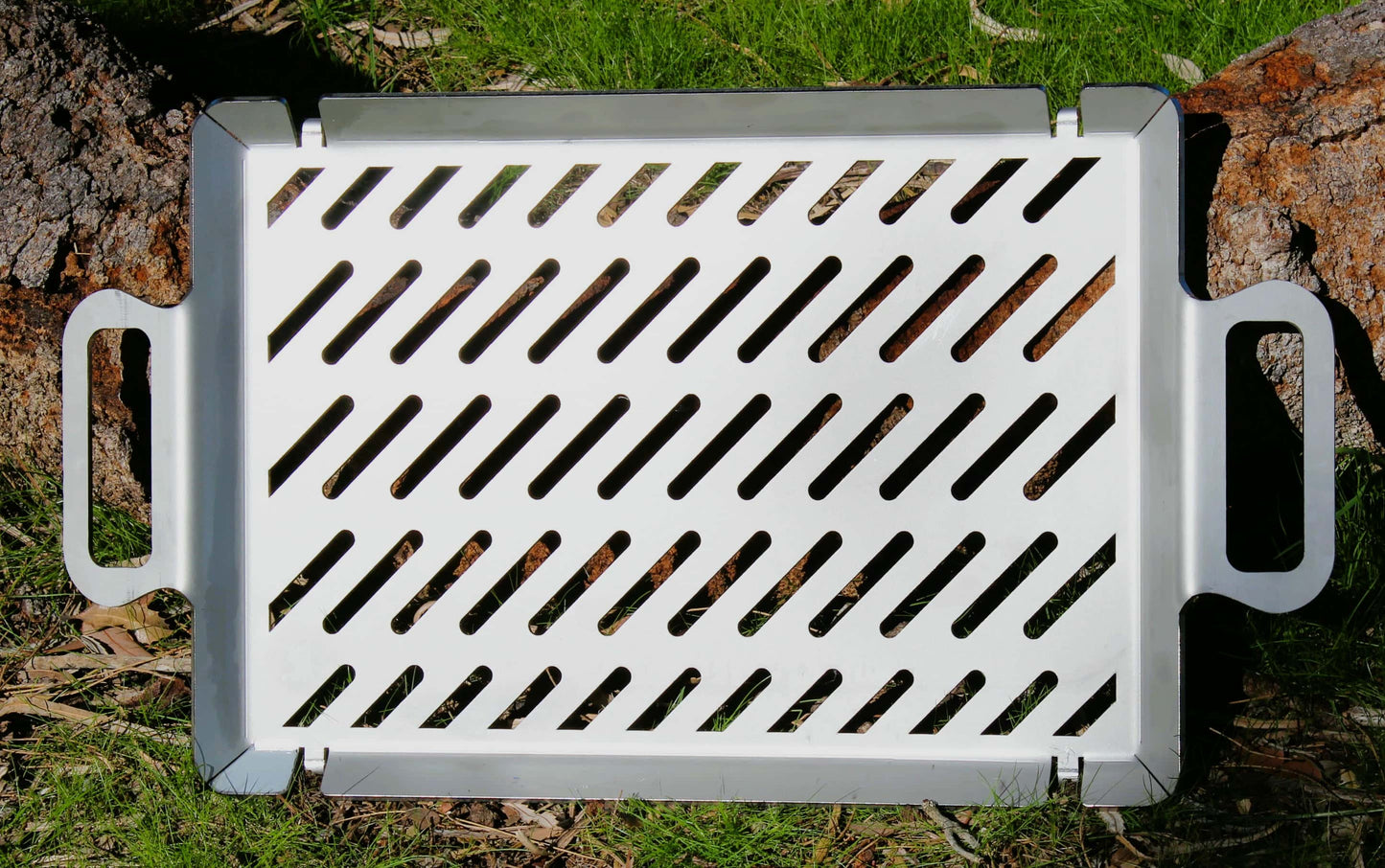 stainless steel grill plate made for the portable tyre fire pit