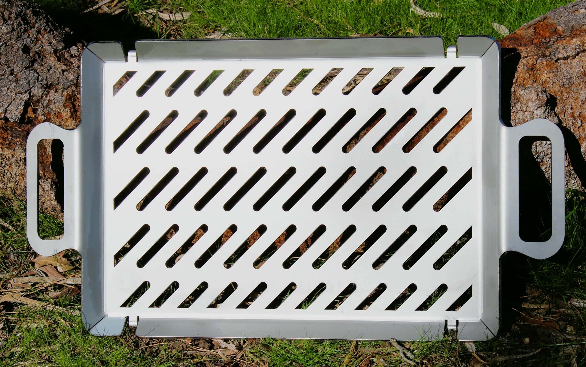 stainless steel grill plate made for the portable tyre fire pit