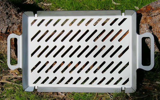 stainless steel grill plate made for the portable tyre fire pit